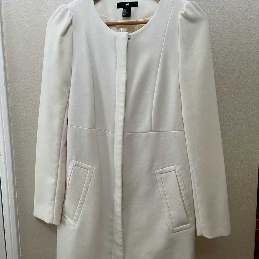 H&M Women's Elegant Cream Trench Coat